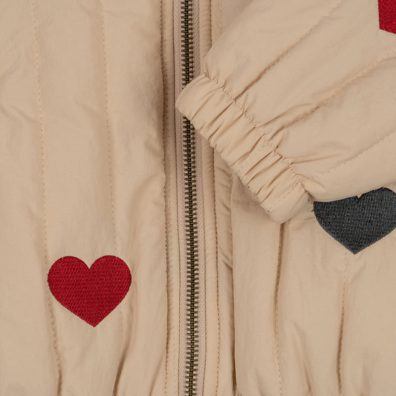 Куртка-бомбер Konges Slojd "Juno Frappe", красочные сердца - фото №7