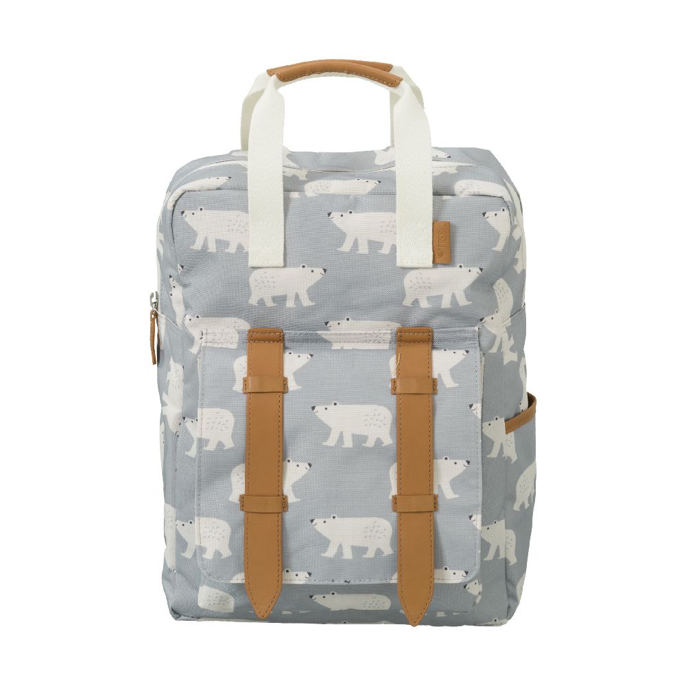 Рюкзак Fresk "Полярный медведь", серый, маленький, водонепроницаемый