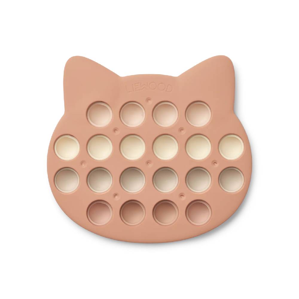 Игрушка сенсорная Pop It LIEWOOD "Cal Кот" мульти микс с темно-розовым - фото №2