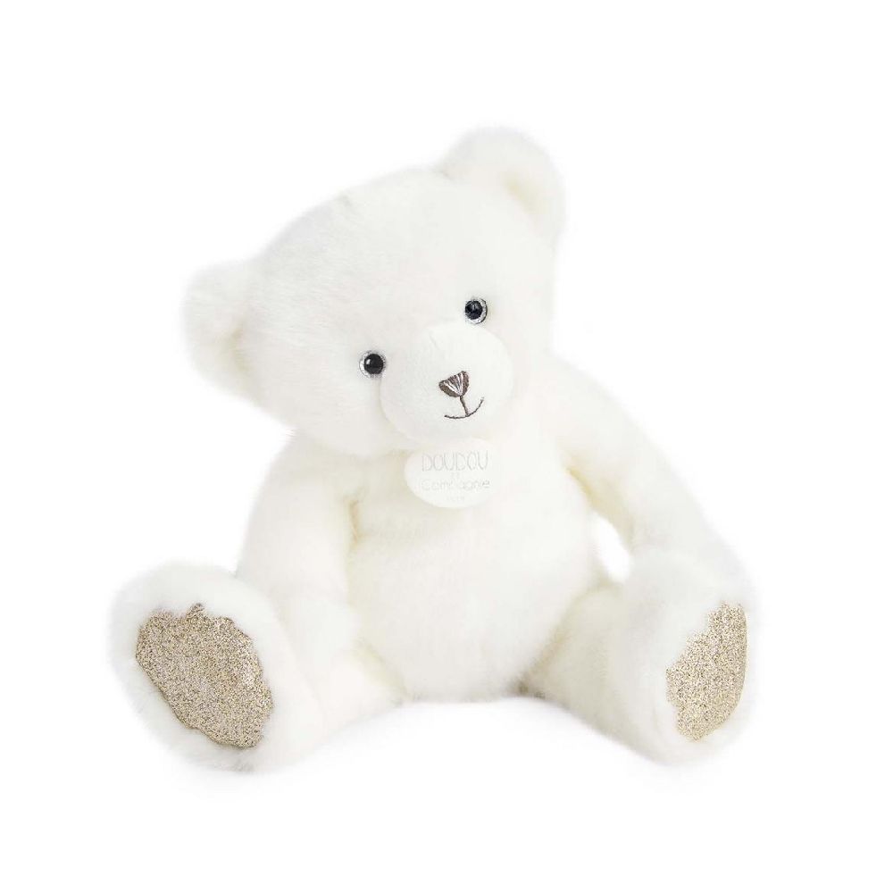 Мягкая игрушка Doudou et Compagnie "Медведь la peluche ", белый, 37 см