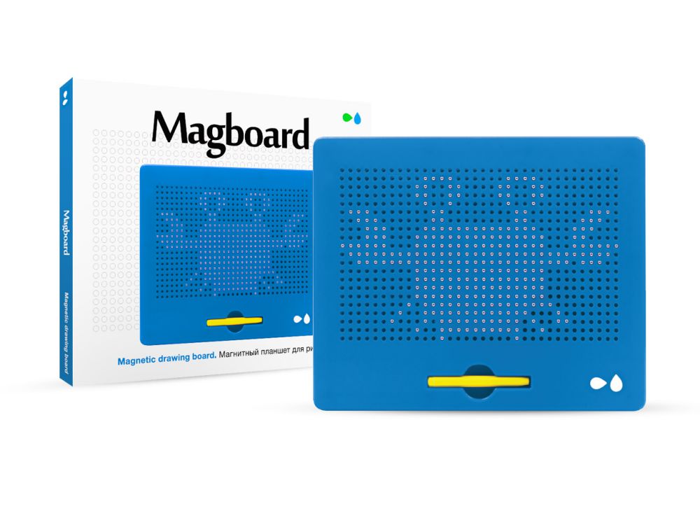 Магнитный планшет для рисования Назад к истокам "Magboard", синий - фото №3