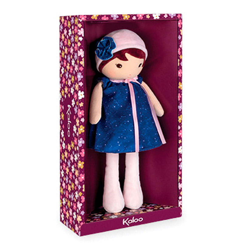 Текстильная музыкальная кукла Kaloo "Aurore", в синем платье, серия "Tendresse de Kaloo", 32 см - фото №3