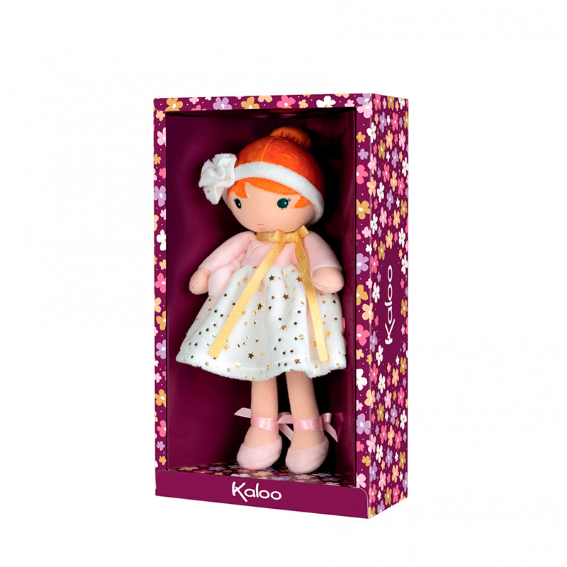 Текстильная кукла Kaloo "Valentine", в розовом платье, серия "Tendresse de Kaloo", 40 см - фото №2
