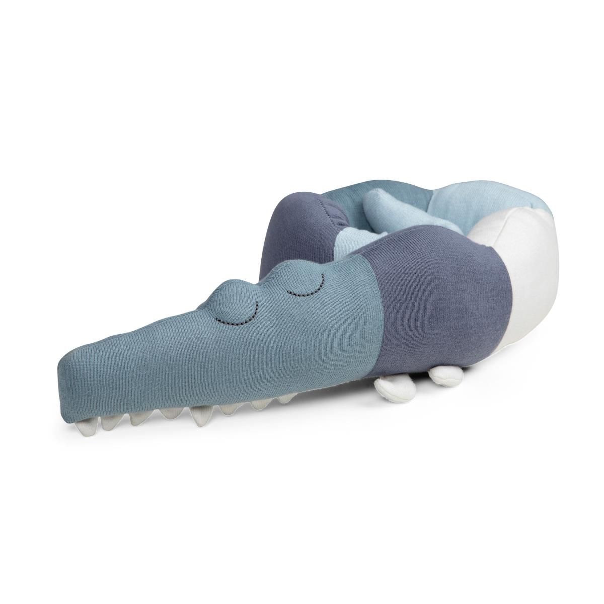 Подушка-игрушка Sebra "Крокодил", голубой, мини