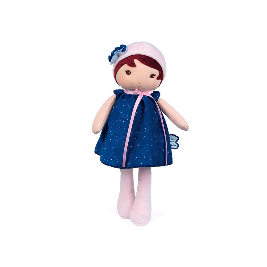 Текстильная музыкальная кукла Kaloo "Aurore", в синем платье, серия "Tendresse de Kaloo", 32 см - фото №1