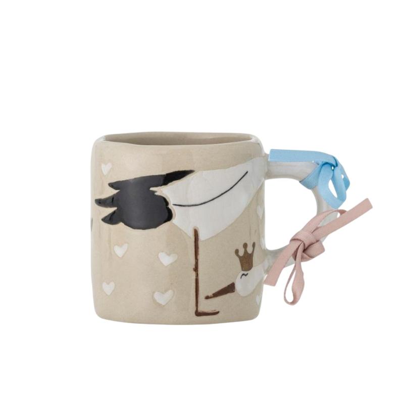 Кружка керамическая Bloomingville MINI "Bambino", кремовая, 225 мл