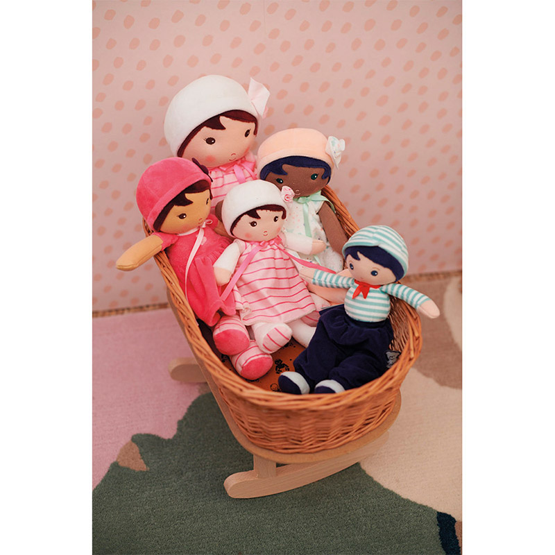 Текстильная кукла Kaloo "Emma", в розовом платье, серия "Tendresse de Kaloo", 32 см - фото №5