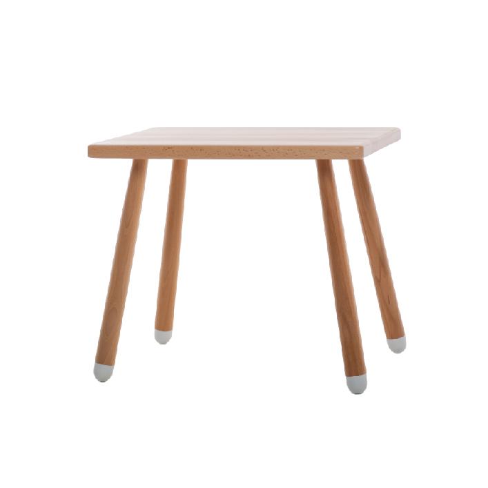 Столик буковый LOONA soft furniture, прямоугольный, с белыми пяточками