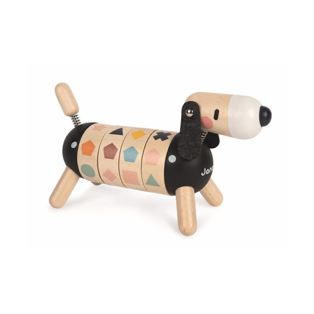 Развивающая игрушка Janod "Собачка. Учу цвета и формы"