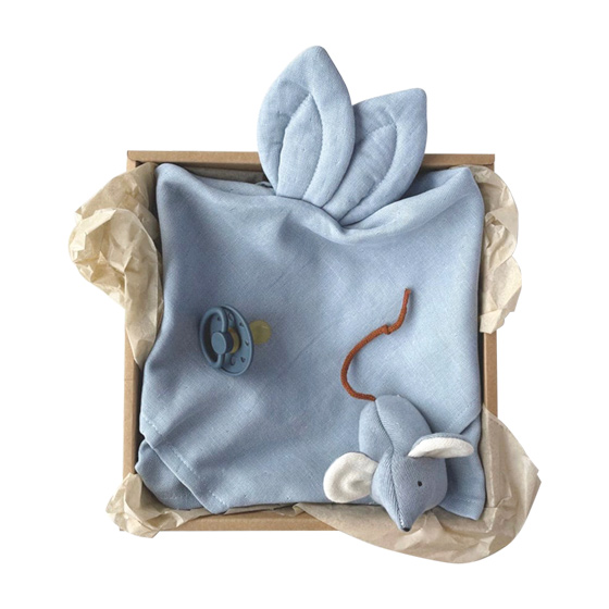 Подарочный набор для новорожденного Saga Copenhagen "Helmut", 4 предмета, голубой