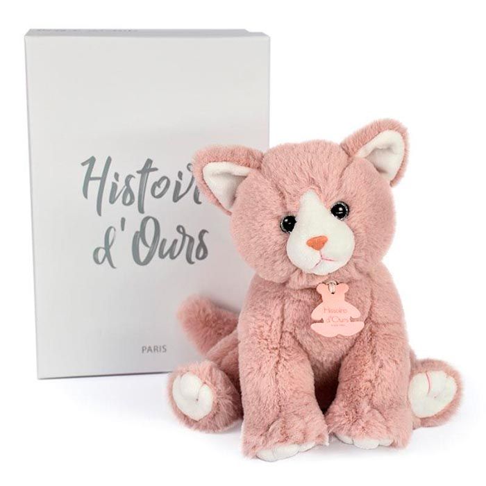 

Коты Histoire d'Ours, Мягкая игрушка Histoire d'Ours "Котенок", розовый, 24 см