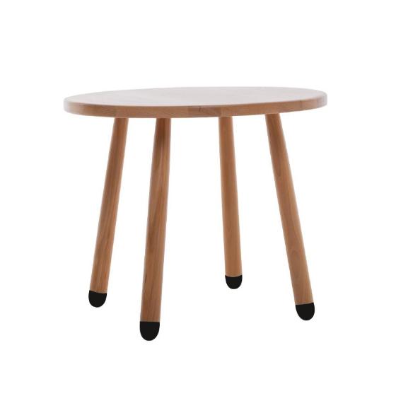 Столик буковый LOONA soft furniture, круглый, с темными пяточками