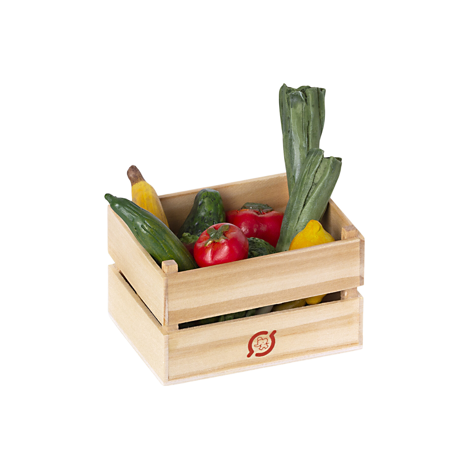 Ящик с игрушечными овощами и фруктами, '21