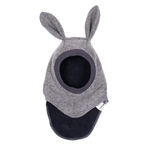 Шапка-шлем Peppihat "Bunny", серый - фото №2