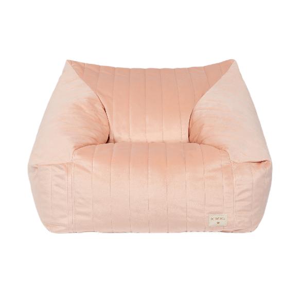 Кресло Nobodinoz "Chelsea Velvet Bloom Pink", цветущий розовый, 72 х 75 х 42 см