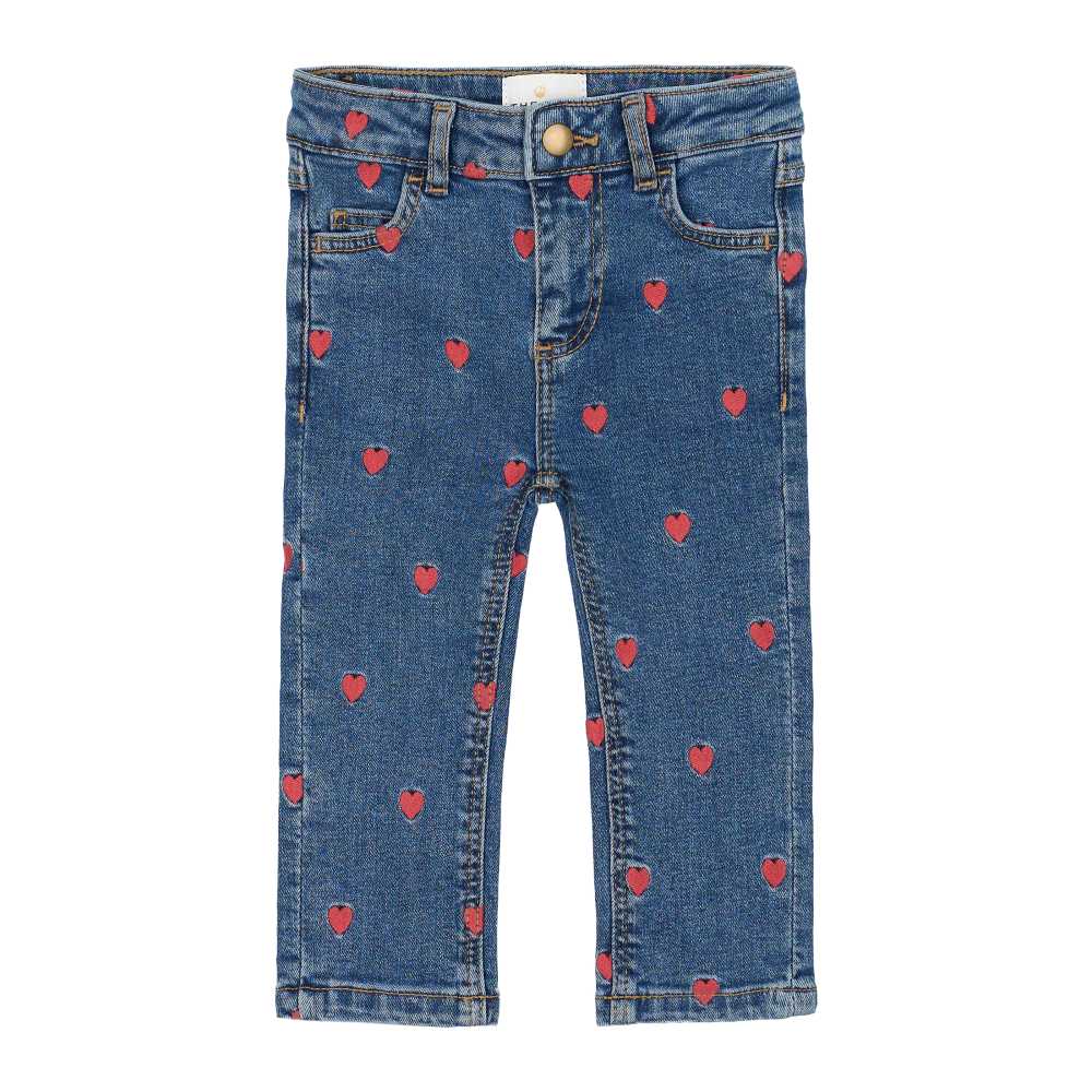 

Брюки джинсовые прямого кроя THE NEW Siblings "Lovia Medium Blue Denim Wash", голубые