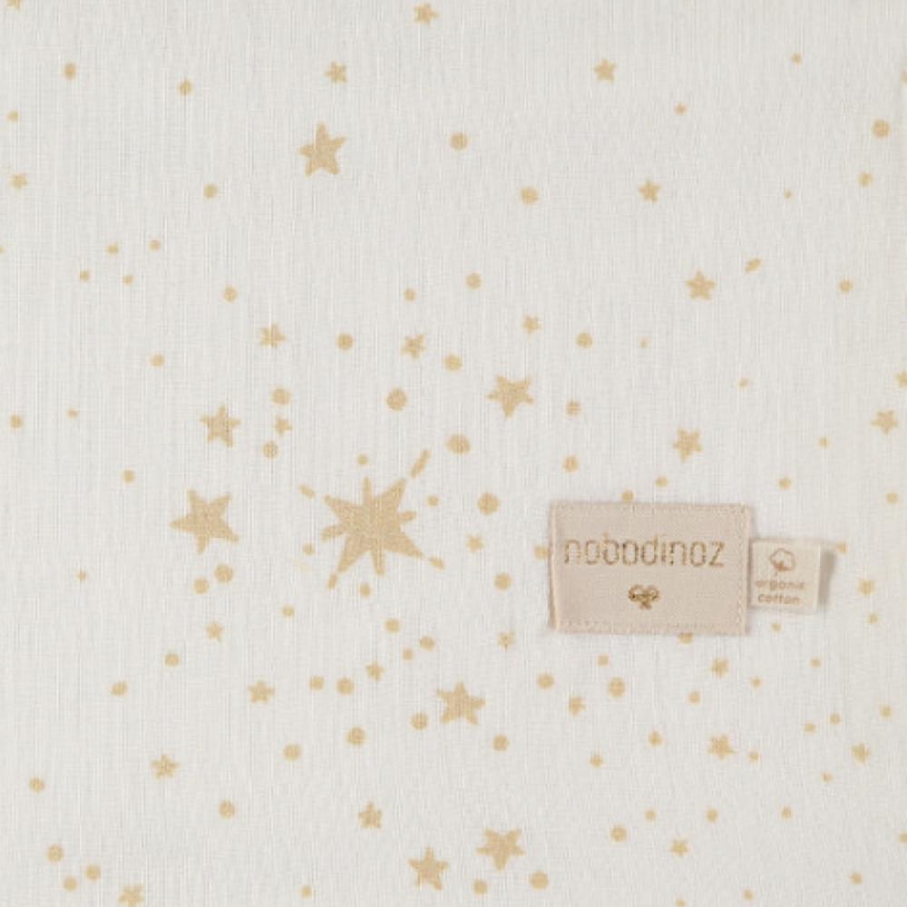 Легкое одеяло Nobodinoz "Treasure Gold Stella/White", россыпь звезд с кремовым, 100 x 70 см - фото №6