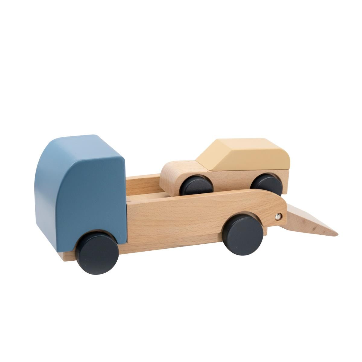 Игрушечный автовоз с легковой машиной Sebra игрушечный автовоз с легковой машиной sebra