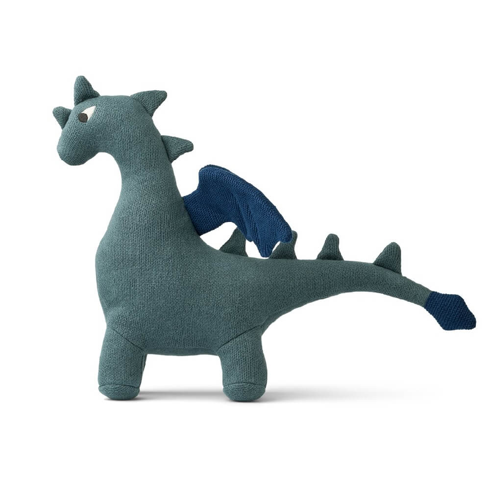 Мягкая игрушка LIEWOOD "Дракон Asher", голубой микс - фото №2
