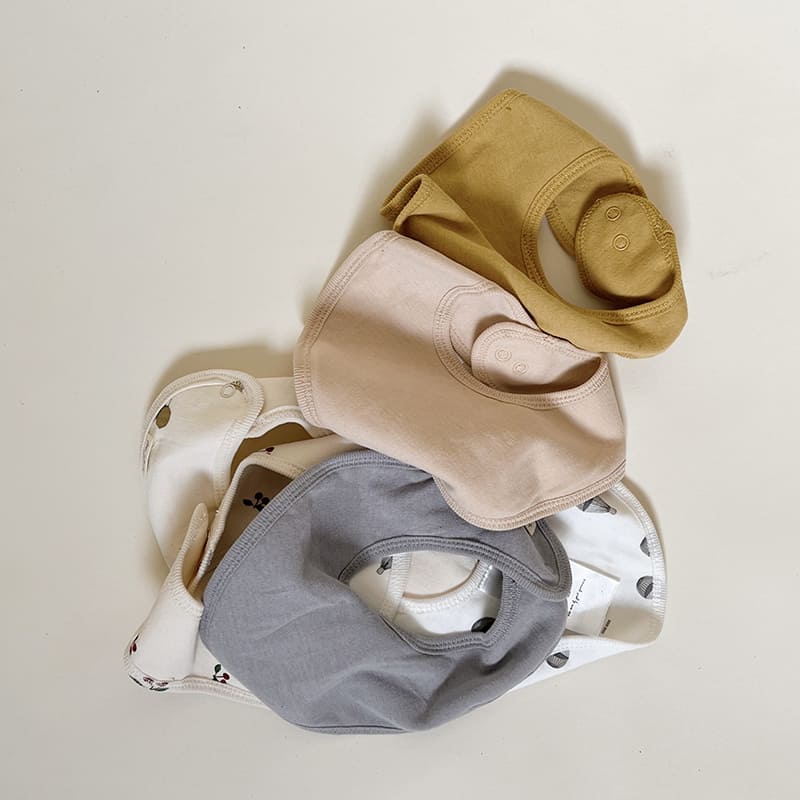 Набор детских текстильных нагрудников Konges Slojd "Parachute", 2 шт, серый - фото №5