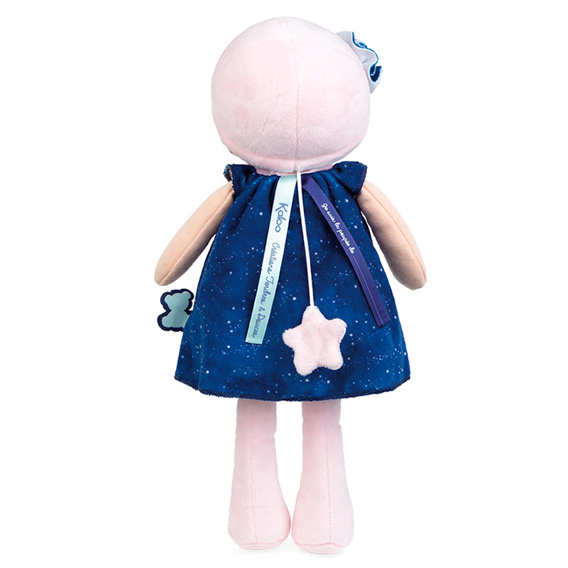 Текстильная музыкальная кукла Kaloo "Aurore", в синем платье, серия "Tendresse de Kaloo", 32 см - фото №4