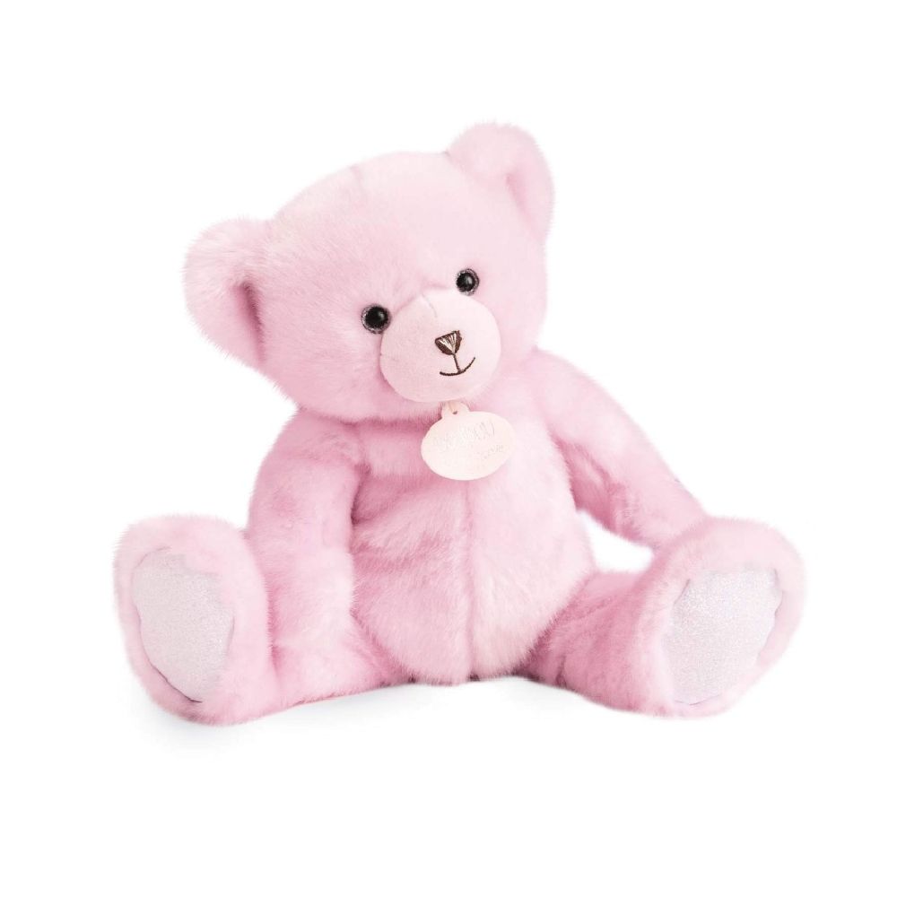 Мягкая игрушка Doudou et Compagnie "Медведь la peluche", розовый, 37 см