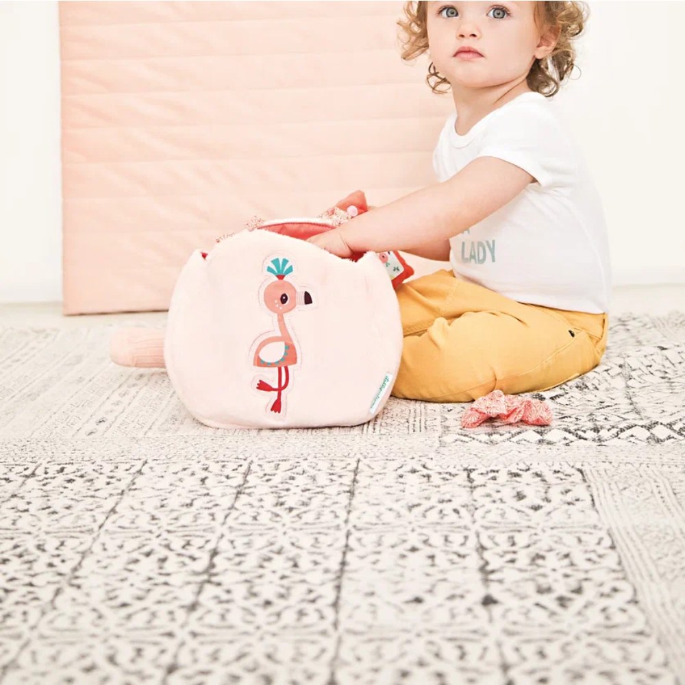 Набор Lilliputiens "Фламинго Анаис", игрушка и аксессуары в сумочке