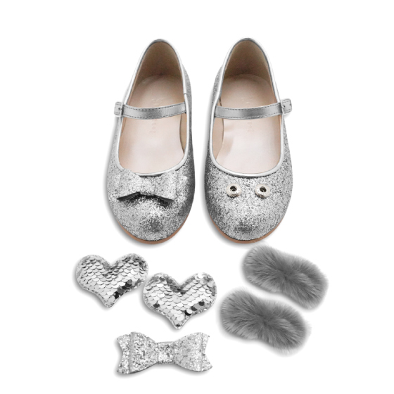 Туфли Marisharm "Эльза" со сменным декором, серебряные - фото №6