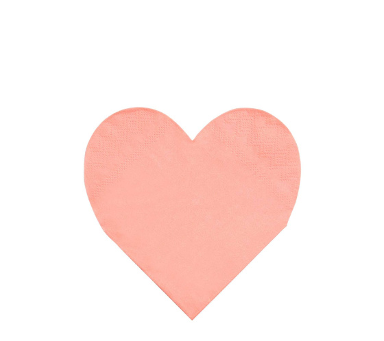 Салфетки Meri Meri в форме сердца "Палитра", маленькие, 20 шт - фото №4