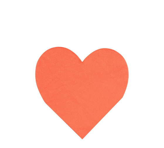 Салфетки Meri Meri в форме сердца "Палитра", маленькие, 20 шт - фото №9