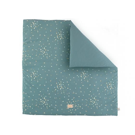 Коврик для вигвама квадратный Nobodinoz "Colorado Confetti/Magic", конфетти с зеленой мятой, 100 см