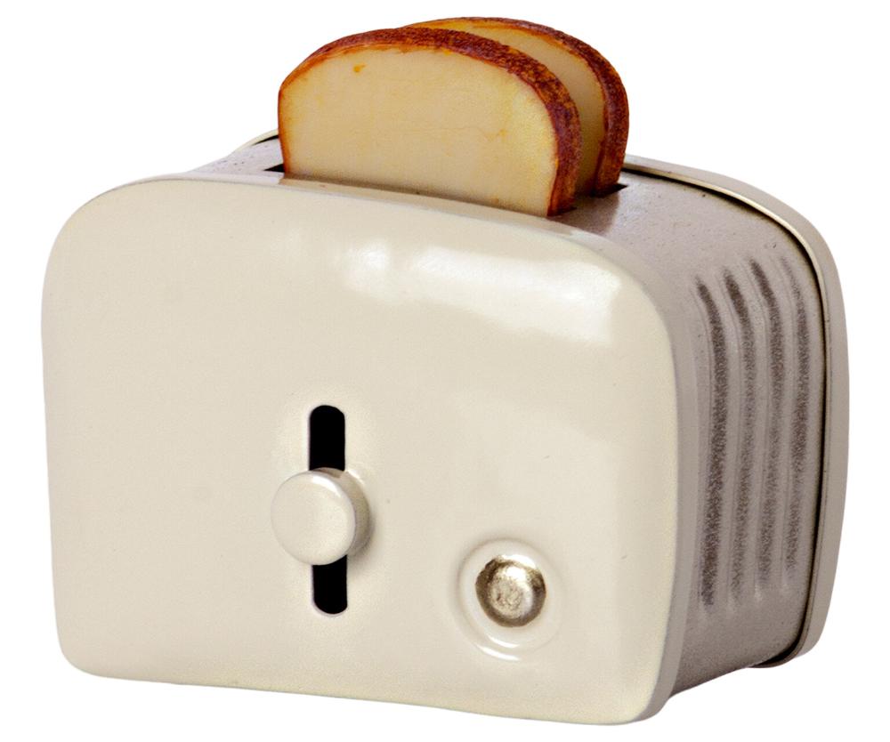 Игрушечный тостер и хлеб, белый, '21