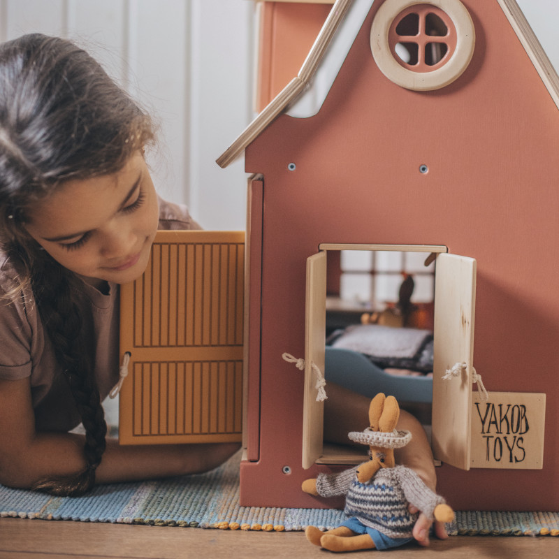 Кукольный домик Yakobtoys "Дачный домик", со светом - фото №10