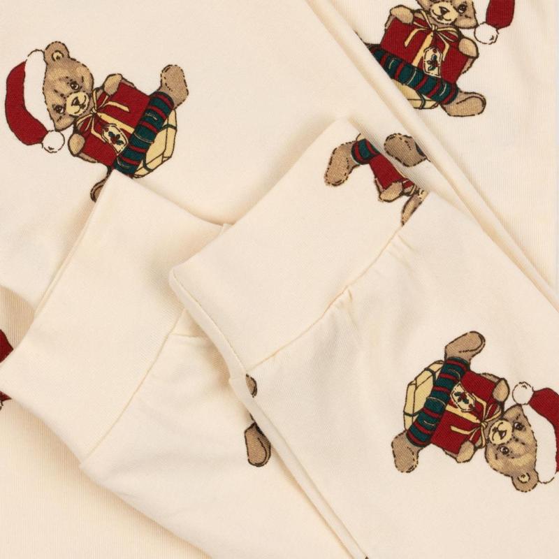 Пижама Konges Slojd "Basic Christmas Teddy", рождественский мишка - фото №7