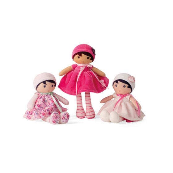 Текстильная кукла Kaloo "Emma", в розовом платье, серия "Tendresse de Kaloo", 25 см - фото №2