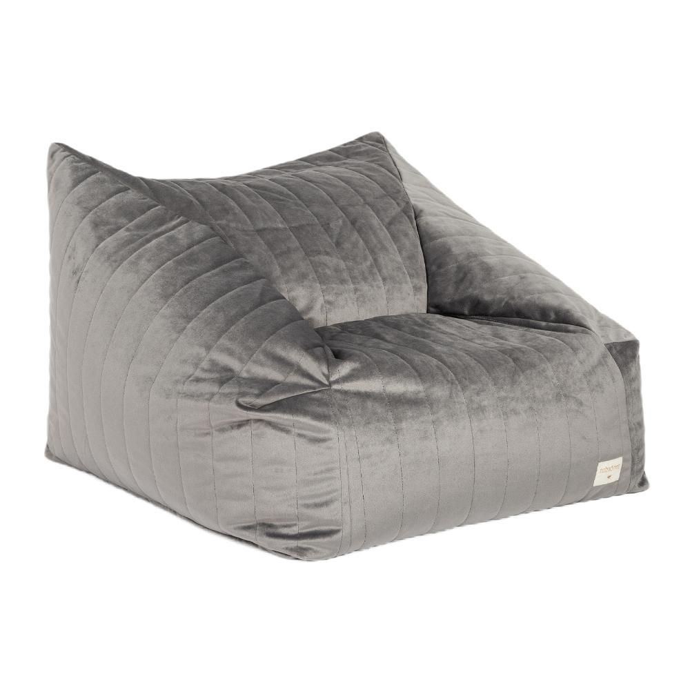 Кресло Nobodinoz "Chelsea Velvet Slate Grey", графитовое, 72 х 75 х 42 см - фото №2
