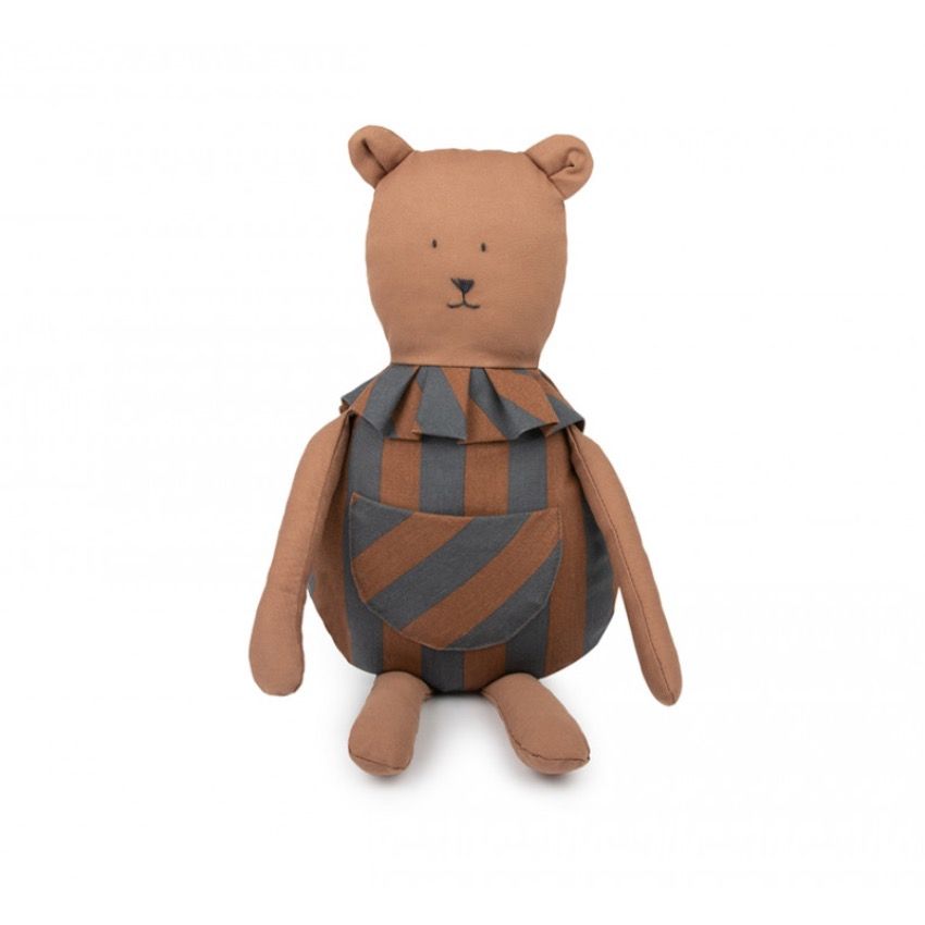Текстильная игрушка в виде медведя Nobodinoz "Majestic Bear Blue", голубая - фото №3