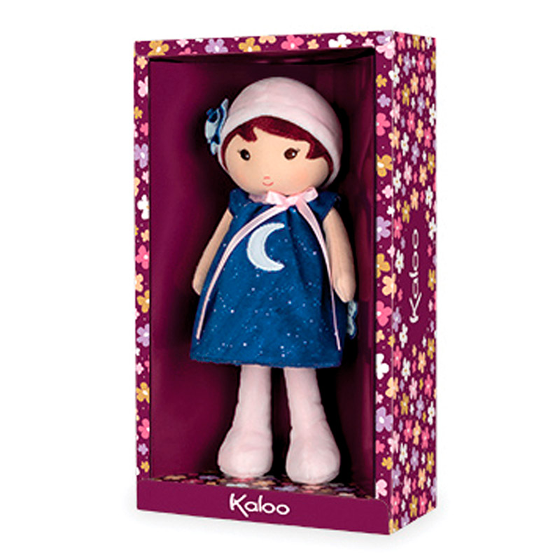 Текстильная кукла Kaloo "Aurore", в синем платье, серия "Tendresse de Kaloo", 25 см - фото №3