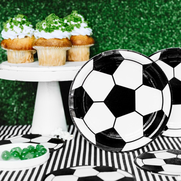 Салфетки Party Deco "Футбол", черно-белые, 20 шт - фото №2