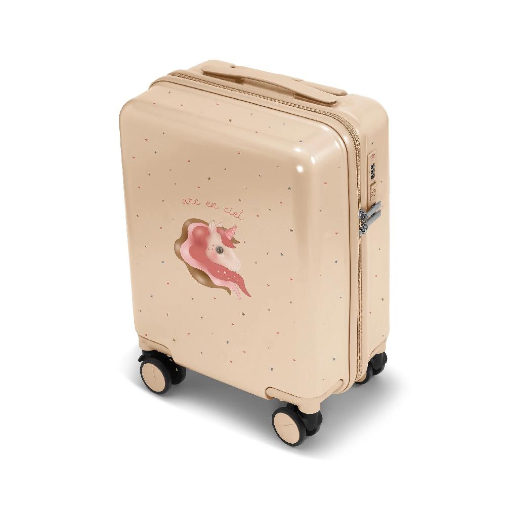 Детский чемодан Konges Slojd "Единорог", розовый