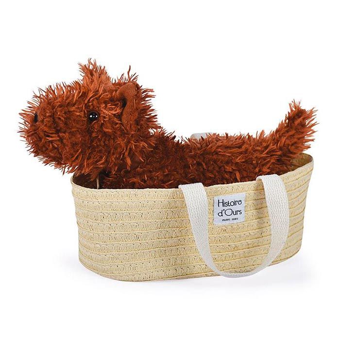 Мягкая игрушка Histoire d'Ours "Собака Dog Fox", коричневая, 30 см