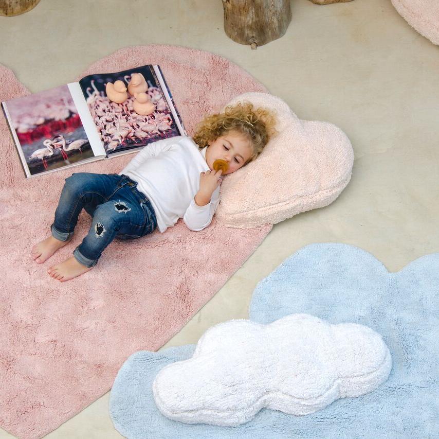 Ковер в виде сердца с подушкой Lorena Canals, розовый, 160 х 180 см