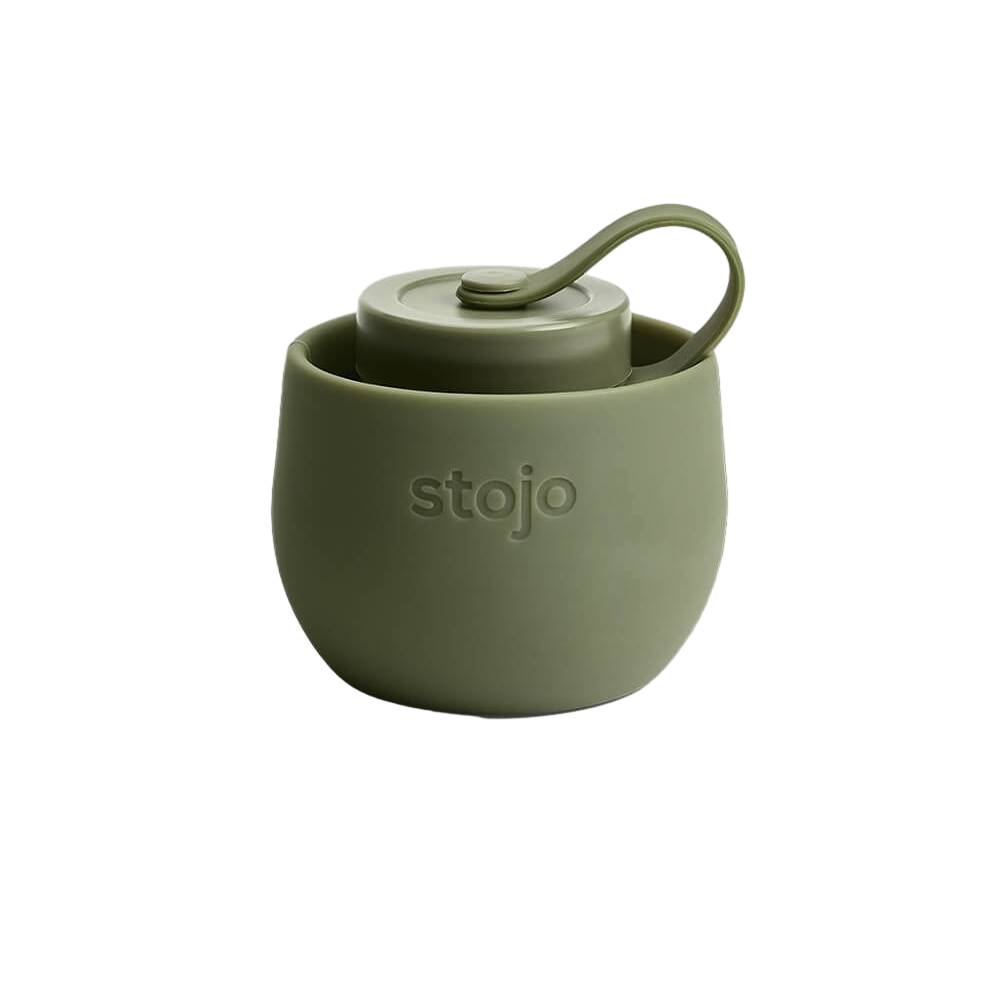 Бутылка складная силиконовая Stojo "Moss" 590 мл - фото №4