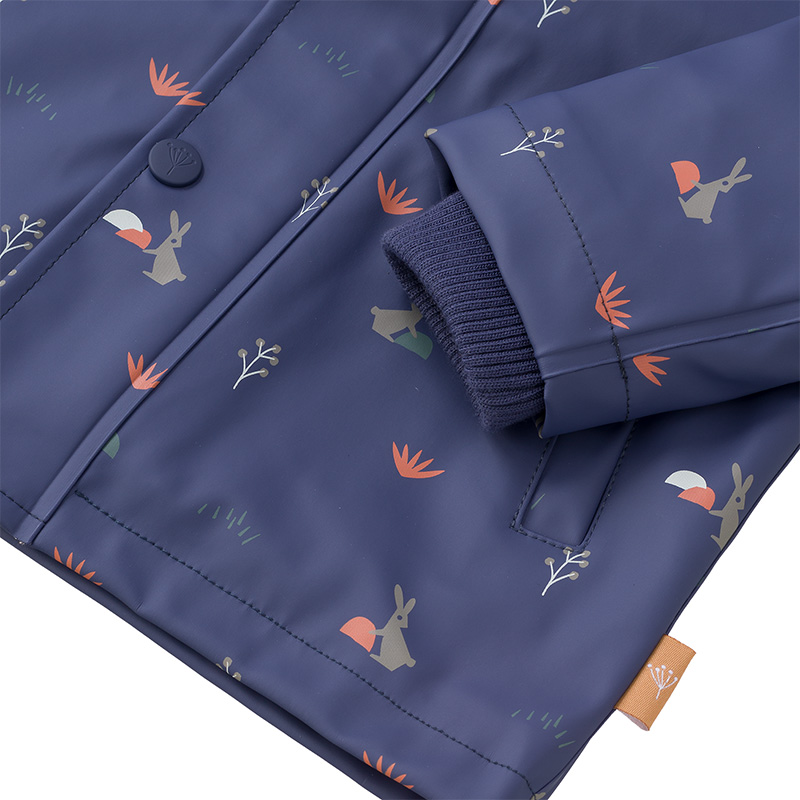 Куртка-дождевик Fresk "Лесной кролик", ночная синева - фото №3