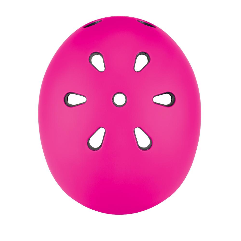 Шлем защитный GLOBBER "Go up lights" XXS/XS, розовый - фото №3