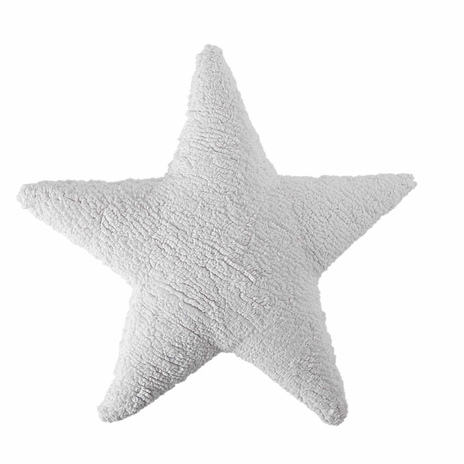 Декоративная подушка в виде звезды Lorena Canals, белая, 50 х 50 см - фото №1