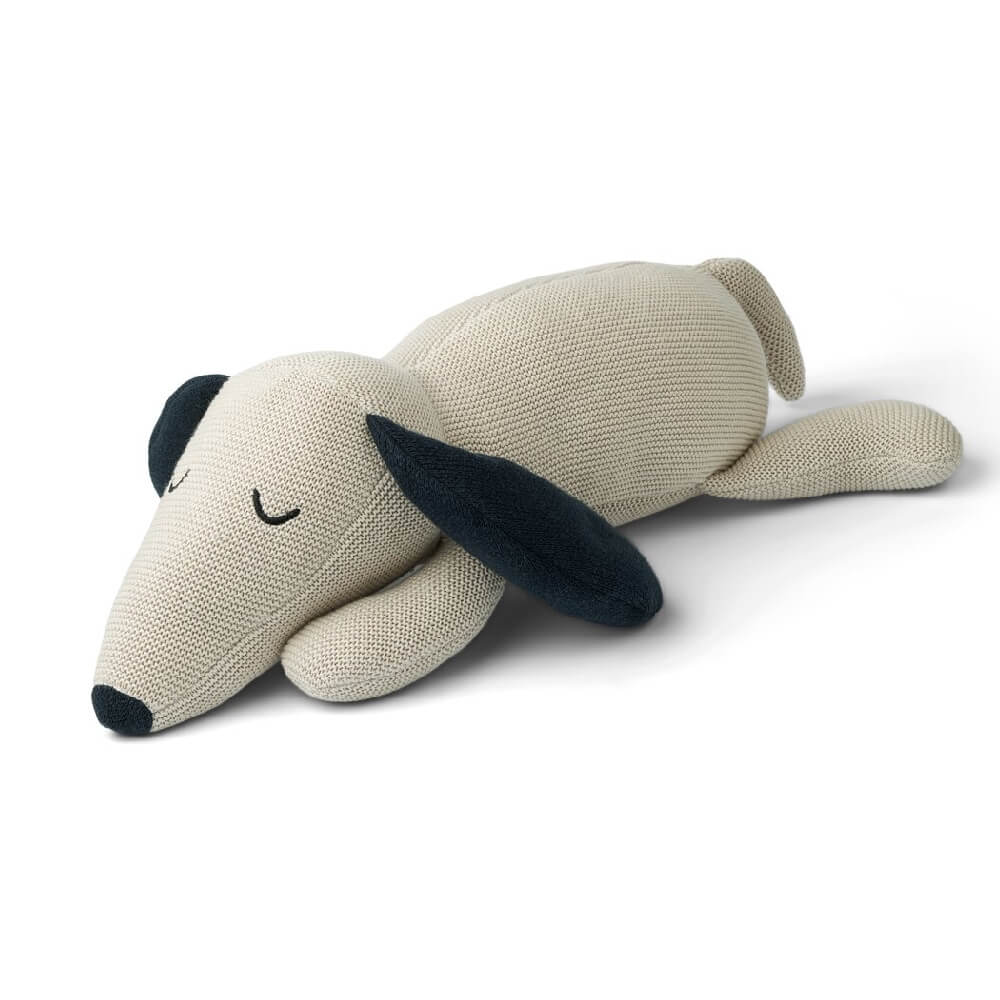 Мягкая игрушка LIEWOOD "Собачка Daniel", песочный микс с темно-синим - фото №1