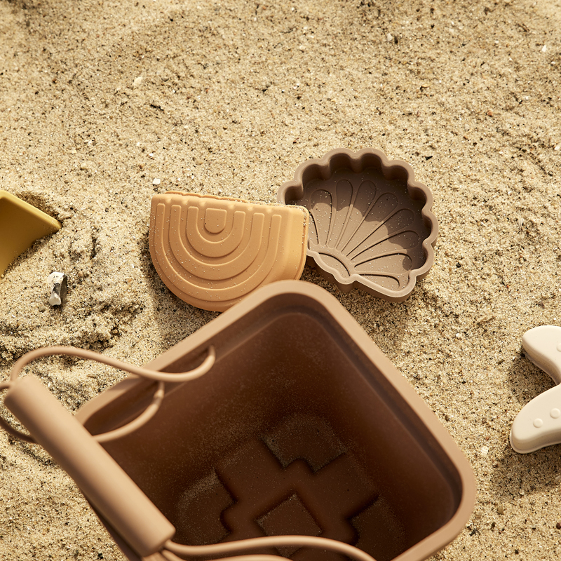 Набор для пляжа и песочницы nuuroo "Millan Brown", коричневый микс - фото №6