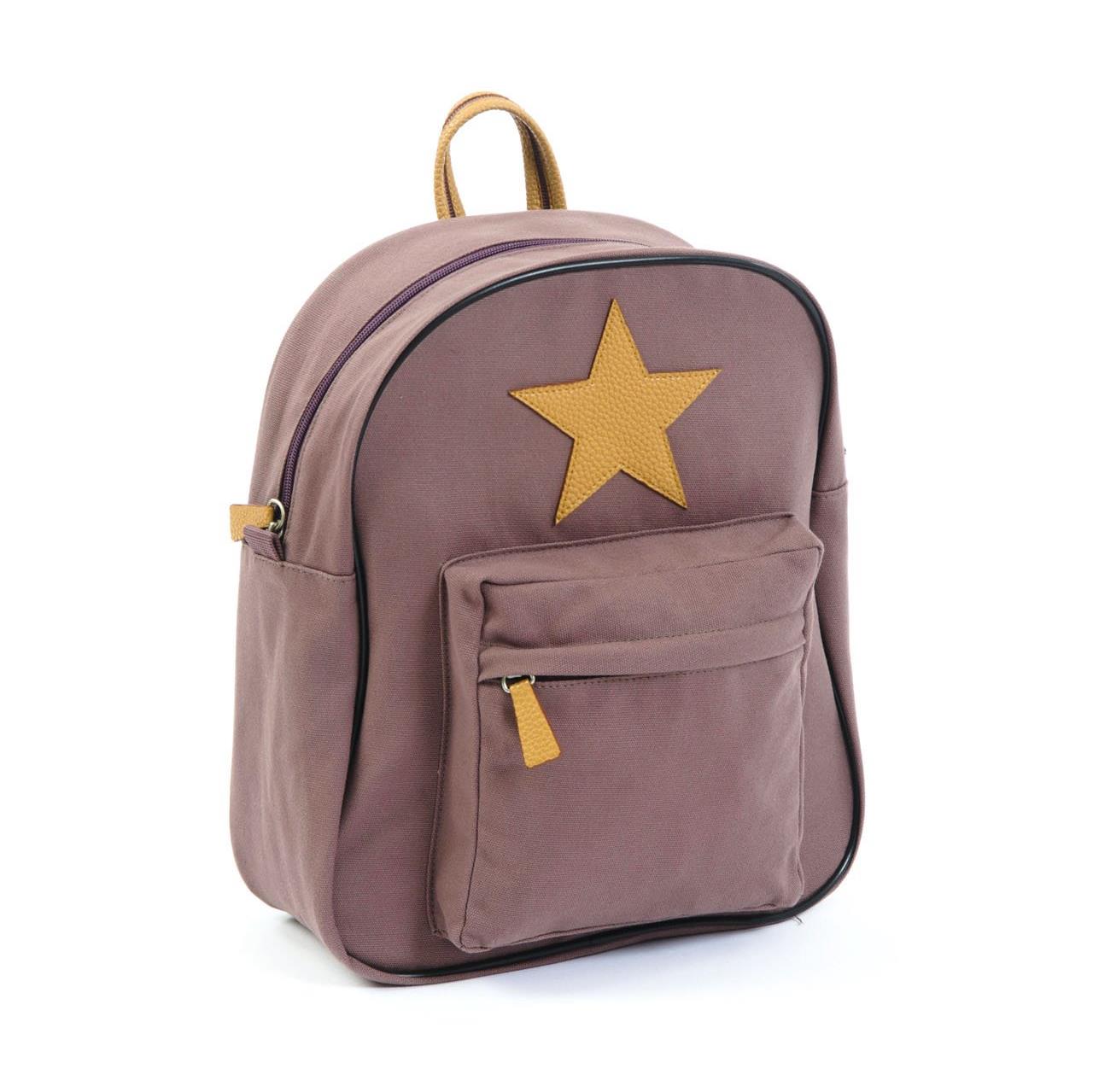 Рюкзак со звездой SmallStuff, темно-розовый, большой