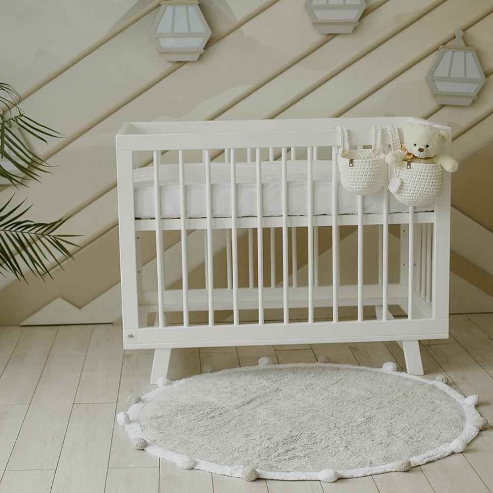 Кроватка для новорожденного Lilla "Aria", белая - фото №13